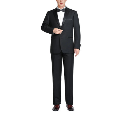 Men's Slim Fit Black Shawl Tuxedo