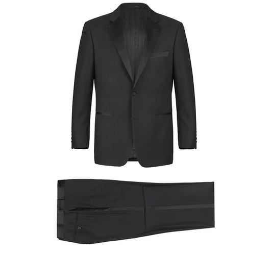 Men's Slim Fit Black Shawl Tuxedo