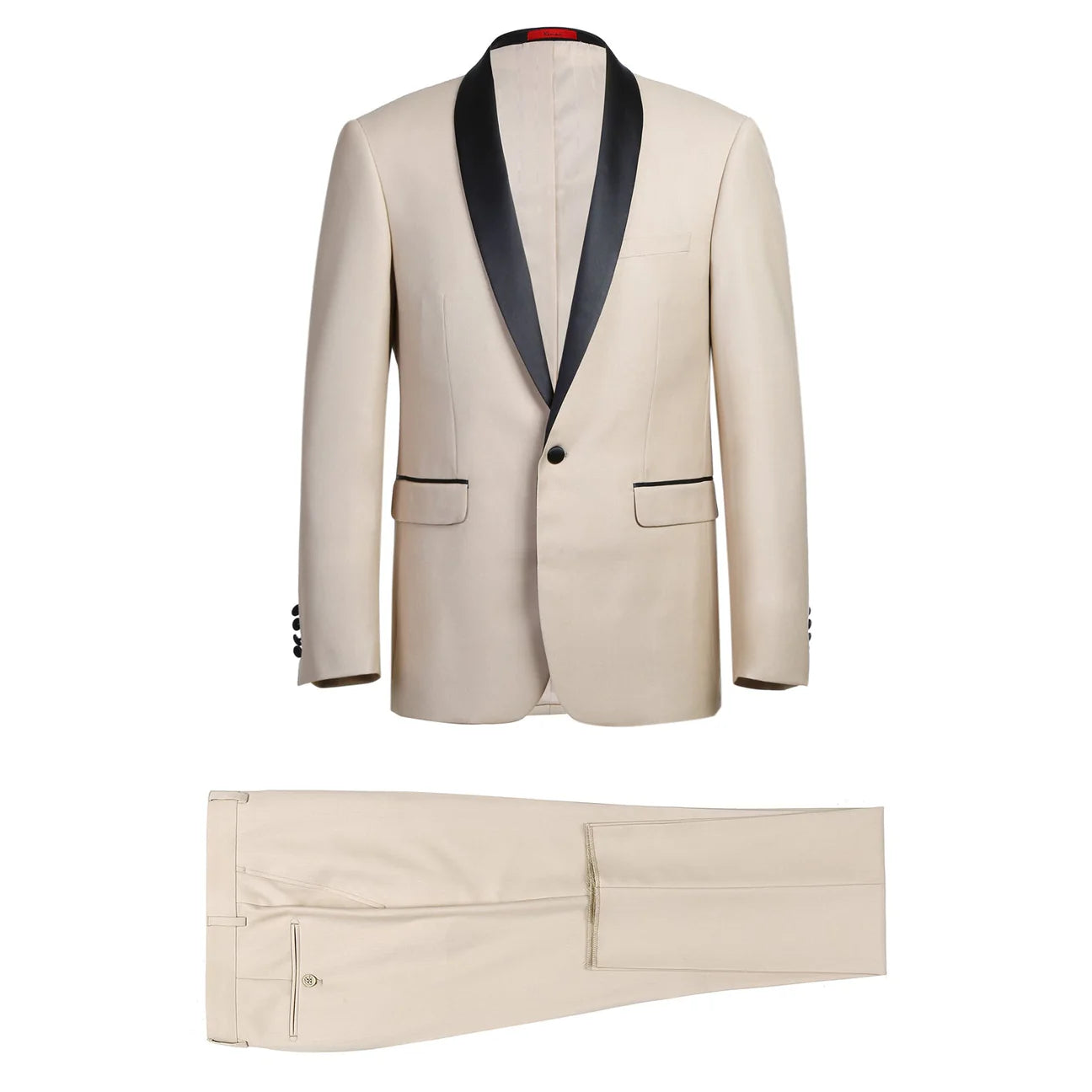 Men's Slim Fit Tan Shawl Tuxedo