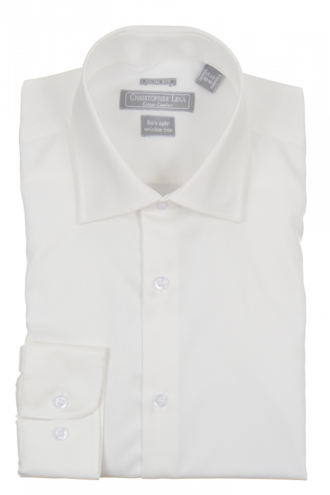 Christopher Lena Slim Ecru Shirt Pure Cotton