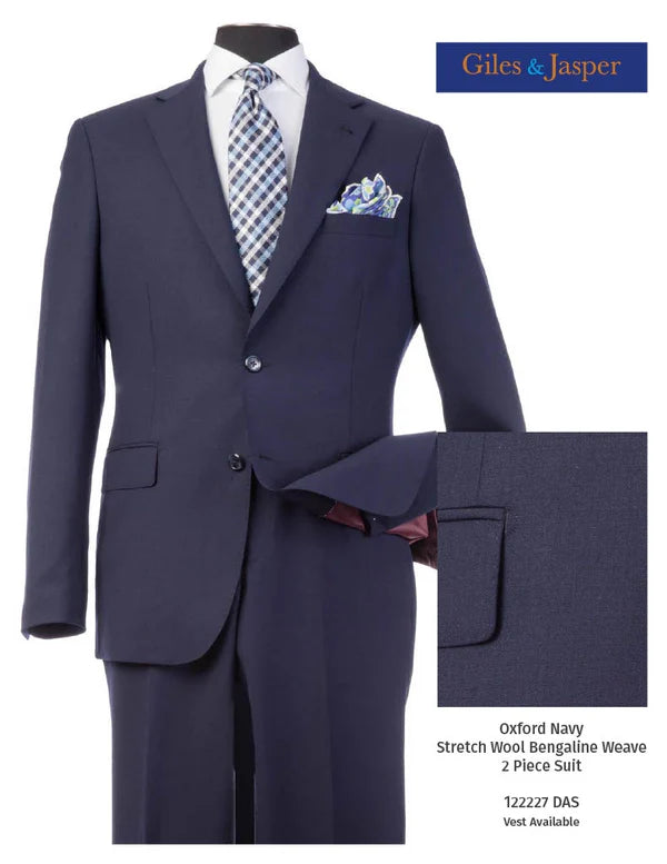 Oxford Navy Half Canvas Suit