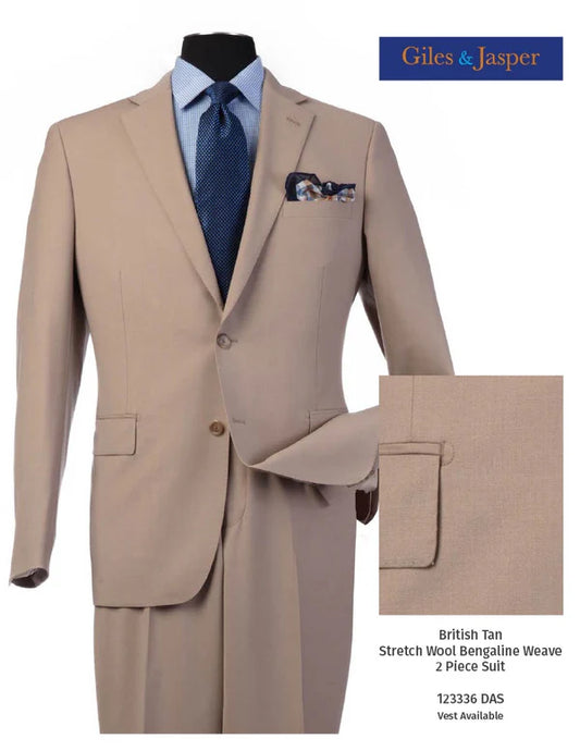 British Tan Half Canvas Suit