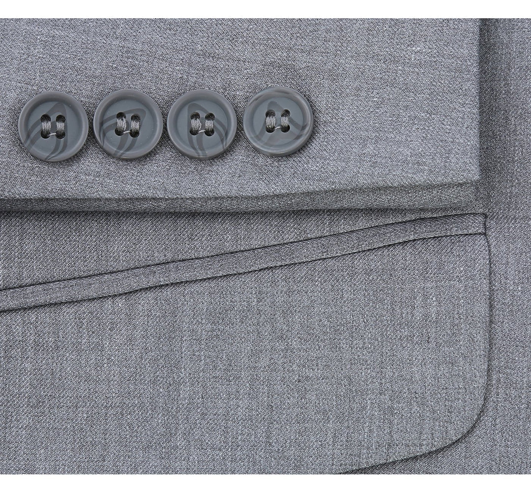 Mens Light Grey 2-Piece Suit