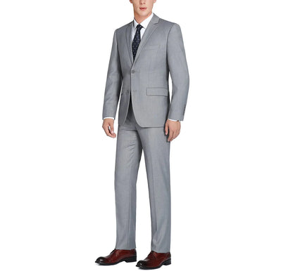 Mens Light Grey 2-Piece Suit