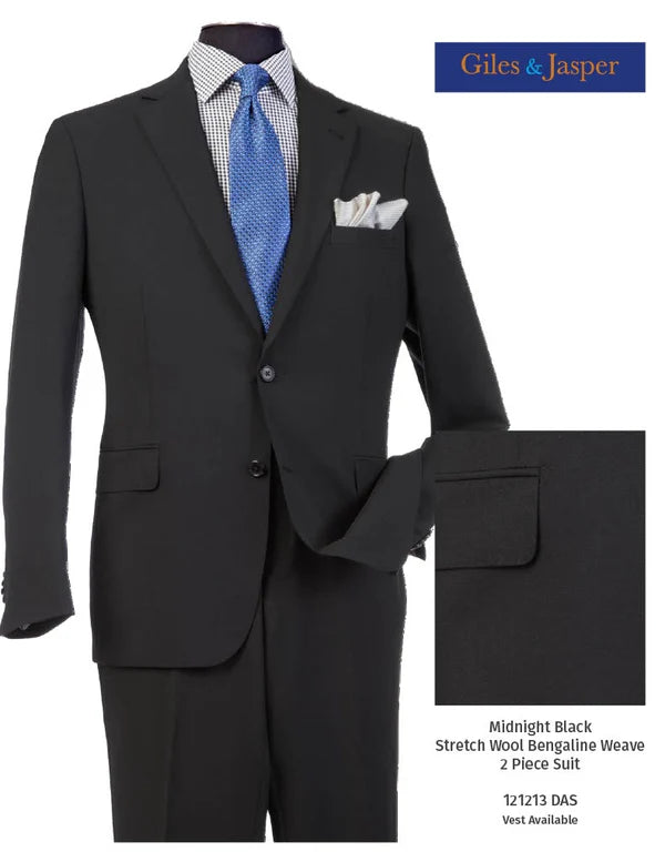 Midnight Black Half Canvas Suit